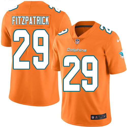 Nike Miami Dolphins #29 Minkah Fitzpatrick Orange Youth Stitched NFL Limited Rush Jersey->youth nfl jersey->Youth Jersey